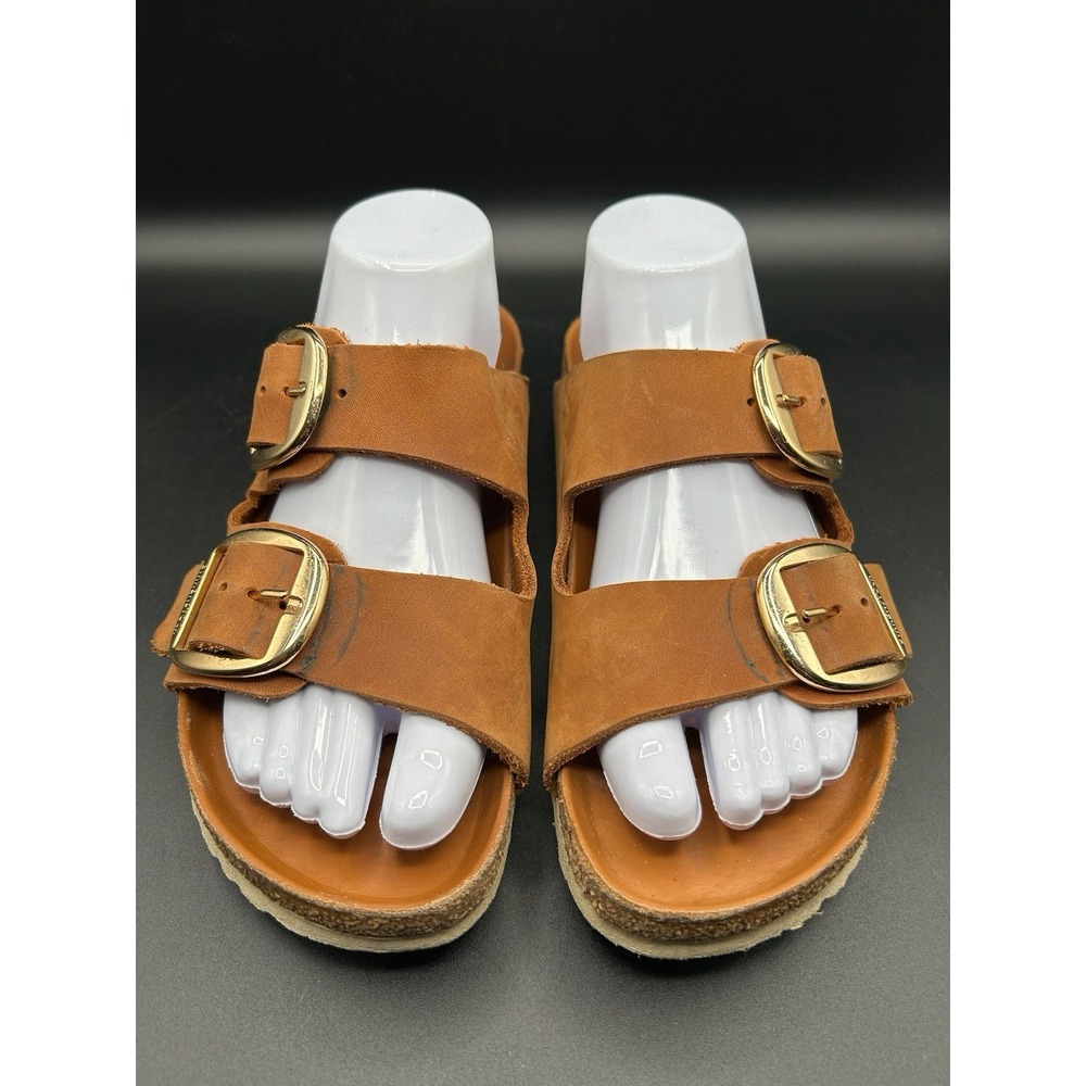 Birkenstock Arizona Big Buckle Brandy Nubuck Leather Nar Select Size 8 Men 6